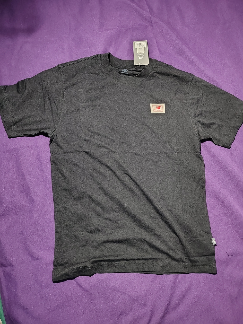 New Balance Black Short Sleeve Logo T-Shirt